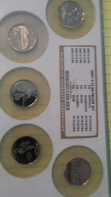 VERY RARE!  Read Des. U.S. - 2007-S State Quarters Clad Proof Set pf 70 - Image 1 of 4