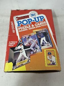 Box of 48 New & Factory Sealed 1989 Donruss Baseball All Star Pop-Up Cards Packs