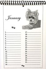 Forever Anniversary Birthday Occasion Perpetual Calendar Hand Drawn Dog Lovers