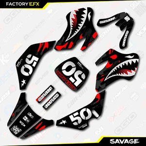 Black & Red Savage Camo Racing Graphics kit Fits 00-06 Suzuki JR50 JR 50 Decal - Picture 1 of 5