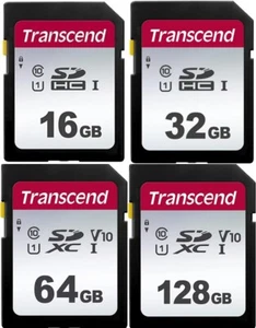SD, SDHC, SDXC Speicherkarten Transcend Class10 - 16GB 32GB 64GB 128GB - Bild 1 von 6