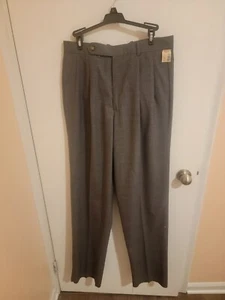 Vintage Jacobsons Wool Trousers Mens WoolPants 32X36L Grey Warm New Warm Preppy - Picture 1 of 8
