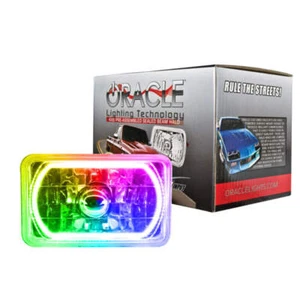 Oracle Pre-Installed Lights 4x6 IN. Sealed Beam - ColorSHIFT Halo - Foto 1 di 7
