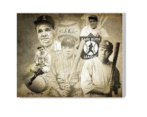 Kunstdrucke "Babe Ruth" Leinwandbild Wandbild - Bild 1 von 4