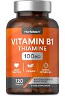 Thiamine Vitamin B1 High Strength 100Mg | 120 Vegan Tablets | Heart Health Suppl
