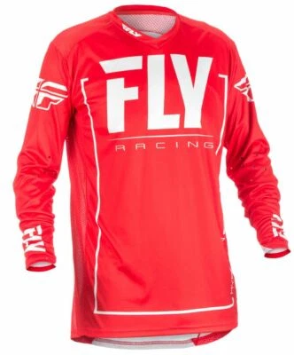 Fly Racing Lite Hydrogen Adult Motocross MTB Jersey - Red - Image 1 of 4