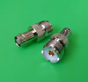 (2 PIEZAS) conector hembra SO239 a BNC UHF hembra - vendedor de EE. UU. - Imagen 1 de 3