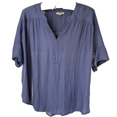 Pulôver Kori America roxo boho praia Lagenlook tamanho P festival camponês boho - Imagem 1 de 4