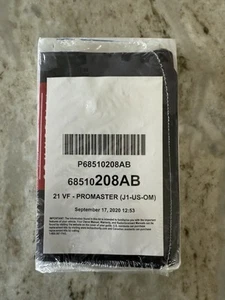 2021 Ram Promaster Owners Manual Set With Case Brand New!  - Picture 1 of 1