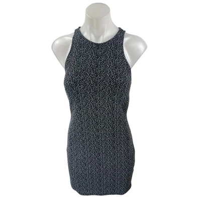 Silence + Noise Black Blue Sleeveless Racerback Mini Tank Bodycon Dress Size S - Image 1 of 4