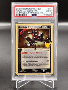 🍀Pokémon PSA 8 Greninja Gold Star SWSH144 Gran Festa 25 ITA cel bgs graad🍀 - Picture 1 of 3