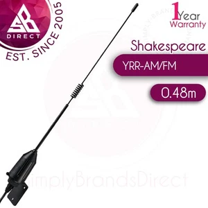 Shakespeare YRR AM/FM 0,48m V-Tronix Whip R.I.B.s Antena z kablem PL-259 i 6m - Zdjęcie 1 z 2