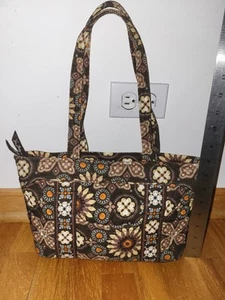 Bolso de Mano Vera Bradley Marrón Floral Hombro Cremallera Superior - Imagen 1 de 13