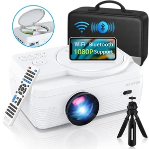 Full HD WiFi Bluetooth Projector Built in DVD Player, 12000LM 1080P Supported... - Picture 1 of 7