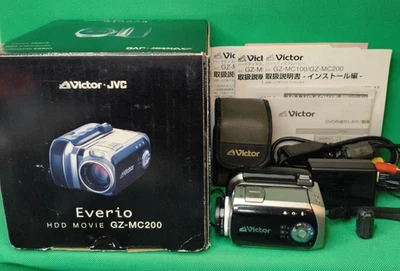 JVC Everio GZ-MC200 Digital  Media Camcorder 10x optical zoom Black Japan - Image 1 of 4