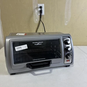 Hamilton Beach Easy Reach 6 Slice Toaster, Oven, Broiler, with Roll-Top - Picture 1 of 14