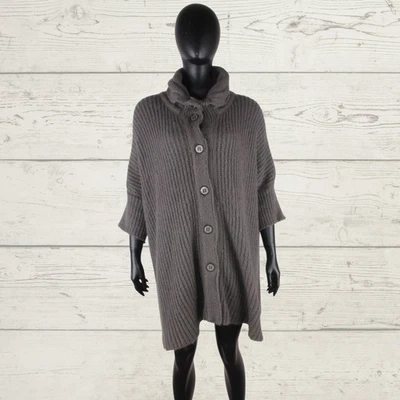 BITTE KAI RAND COPENHAGEN Oversized Mohair Boxy Loose Cardigan One Size Grey - Image 1 of 4