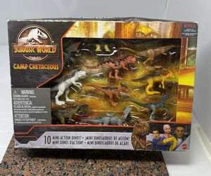 MATTEL JURASSIC WORLD CAMP CRETACEOUS 10 MINIFIGUREN ACTION DINO PACK NEU Mattel - Bild 1 von 9