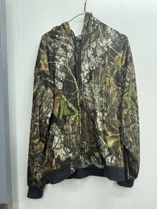 Wolf Mountain Camo Jacket Mens XL Hooded Vented Waterproof Packable Mossy Oak - Picture 1 of 8