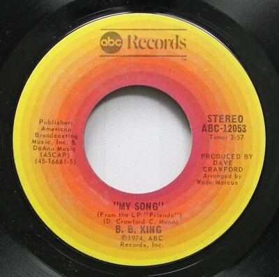 Blues 45 B. B. King - My Song / Friends On Abc Records - Image 1 of 2