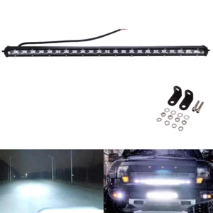 Barra de luz de trabajo LED delgada de 25" pulgadas 72W combo conducción todoterreno barco todo terreno suv camión - Imagen 1 de 10