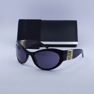 New Givenchy GV40073I 01A Shiny Black/Gold/Grey 63-19-105 Sunglasses - Picture 1 of 7