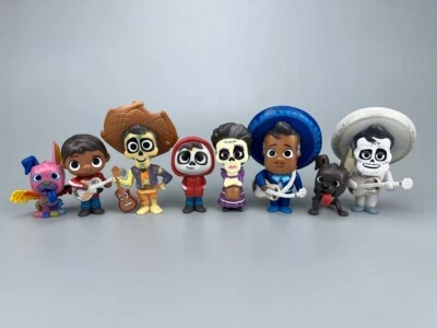 8Pcs Disney Coco Movie Figure Toy Set Miguel HECTOR Dante Imelda Pepita Kids Toy - Image 1 of 2