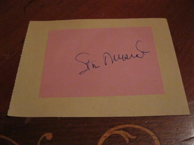 Stan Musial Autographed Index Card/Paper JSA Auc Certified  - Image 1 of 2