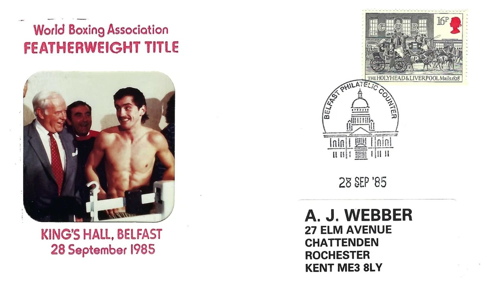 28/09/1985 - GB Special Cover - Boxing Featherweight - Barry McGuigan - Belfast - Image 1 of 1
