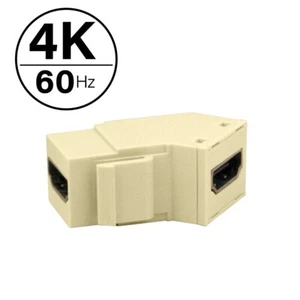 On-Q 4K HDMI Keystone Einsatz - WP124KLA WP124KWH WP124KIV - Mandel, Weiß, Elfenbein - Bild 1 von 12