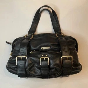 Borsa a mano Michael Kors in pelle con ciottoli nera morbida - Foto 1 di 7