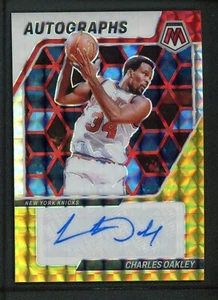 2023-24 CHARLES OAKLEY AUTO PANINI MOSAIC GOLD RED AUTOGRAPHS - Picture 1 of 2