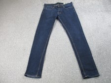 Zara Man Jeans Mens Eur 42 Blue Zip Up Fly Pocket Regular Casual 