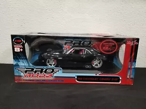 *RARE* MAISTO 1/18 SCALE PRO RODZ 1968 CHEVROLET CAMARO BLACK HTF DIECAST MODEL - Picture 1 of 7
