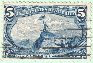 jis36 US STAMP SC# 288 5c 1898 USED FVF CV$25.00 1263 - Picture 1 of 2