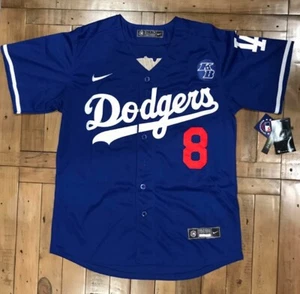 Kobe Bryant Los Angeles Dodgers #8 #24 Men's Small or Medium BLUE Jersey - Picture 1 of 5
