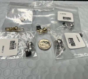NEW JTV LOT OF 5 MAGNETIC STERLING SILVER/GOLD RHODIUM FINISH Various Sizes,#4 - Picture 1 of 2