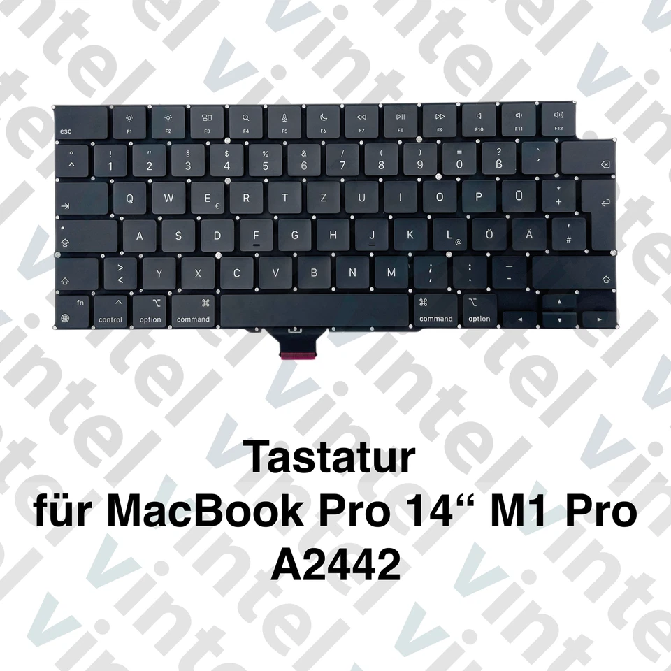 MARKENLOS Tastatur für MacBook Pro 14" M1 2021 A2442 #Apple