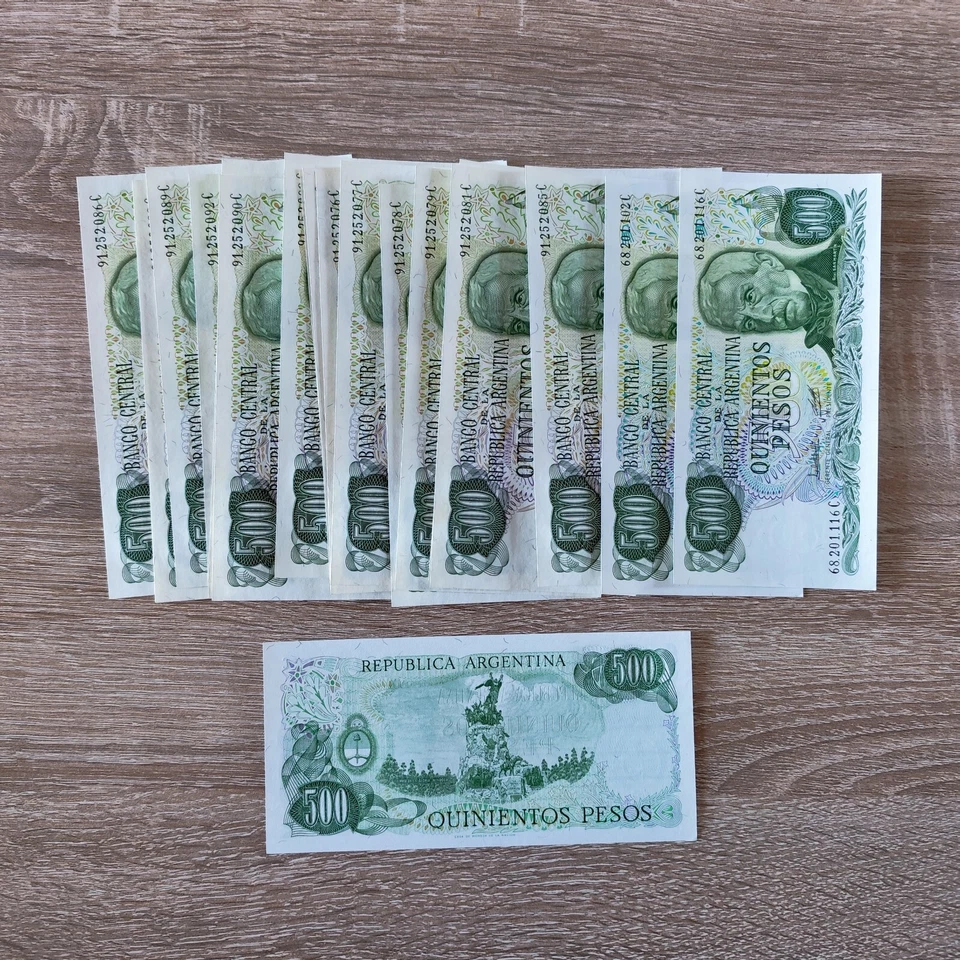 LOT 20 BILLETS 500 PESOS ARGENTINE QUALITE REF18389J - Photo 1/1