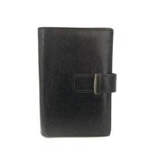 HERMES Jura Veau Swift Leather Bifold Wallet Black/8BD1178 - Picture 1 of 8
