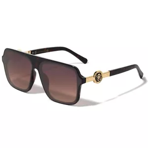 Men Sunglasses Fashion Designer Gold Accents Fashion Shades Hip Hop Street Wear - Picture 1 of 5