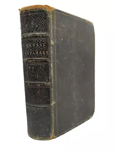 1839 Le Nouveau Testament - Small Leather - J F Ostervald - Imagen 1 de 5