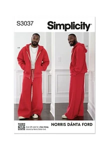 Simplicity 3037 MEN'S SWEATSHIRT & SWEATPANTS Sewing Pattern Sizes XS-XXL  EASY - Picture 1 of 8