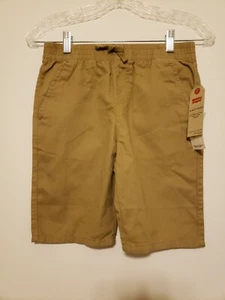 Levi’s Boys Size Medium 10/12 Tan Khaki Slim Fit Elastic Waist Shorts - Picture 1 of 7