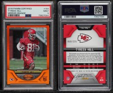 2016 Certified Rookies Mirror Orange /225 Tyreek Hill #184 PSA 9 MINT Rookie RC