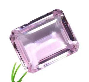 Piedra preciosa suelta certificada corte esmeralda topacio rosa natural de 80 quilates con regalo gratis - Imagen 1 de 6