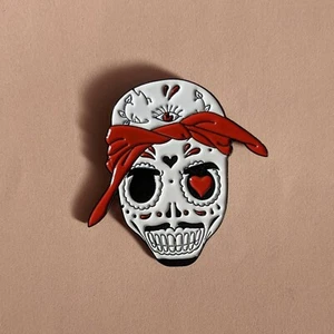 Enamel Pin - Tupac Skull - Picture 1 of 2