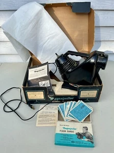 Magnajector Magnifier Projector Deluxe Complete Set W/ Flash Cards! Works! - Picture 1 of 12