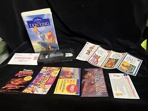 THE LION KING VHS With Inserts Disney 90’s - Picture 1 of 12
