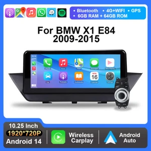 Für BMW X1 E84 2009-2015 6+64GB 8Kern Carplay Android Autoradio GPS Nav WIFI USB - Imagen 1 de 19